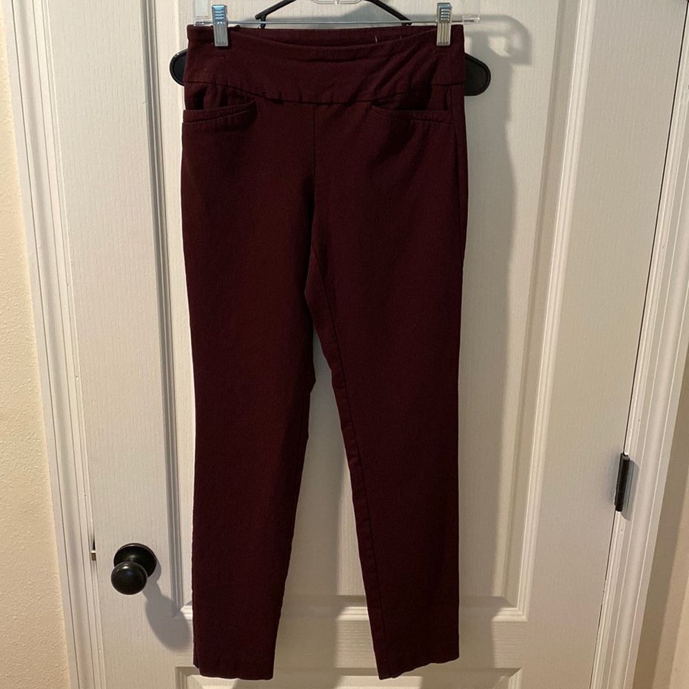 Maroon Van Heusen work pants